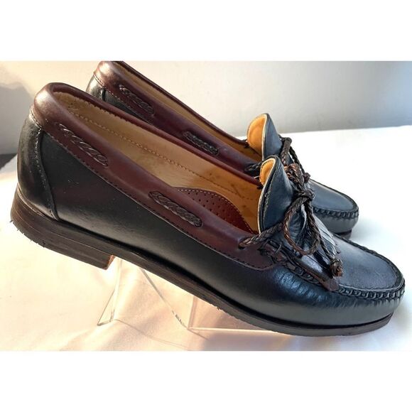 Footjoy Kiltie Tassel Loafers Black/Brown Men’s Shoes Size 9 Medium - Picture 3 of 12